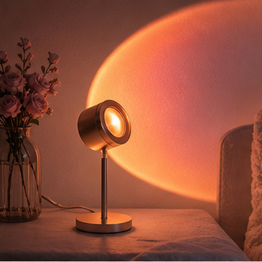 Tachomex Rose Gold Sunset Projector Lamp