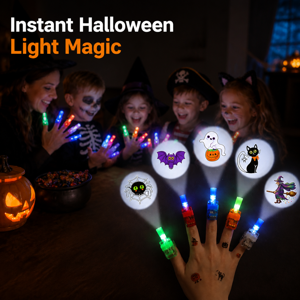 Halloween finger projector lifestyle overview