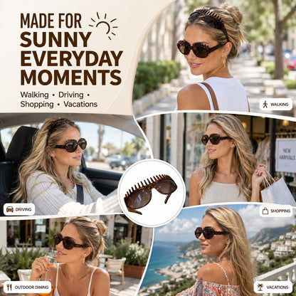 Yovot® 2-In-1 Tortoiseshell Headband Sunglasses