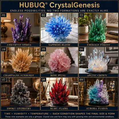 HUBUQ® CrystalGenesis — Luxury Textured Crystal Growing Kit💎