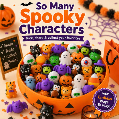 50PCS Halloween mochi squishy toys in assorted spooky characters – image 5