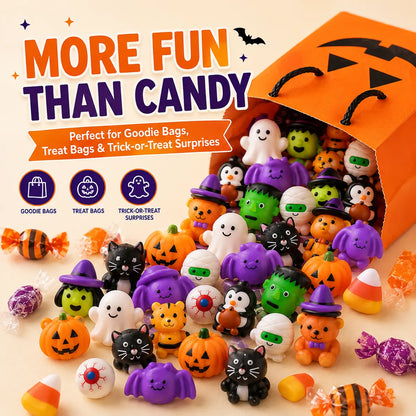 50PCS Halloween mochi squishy toys in assorted spooky characters – image 3