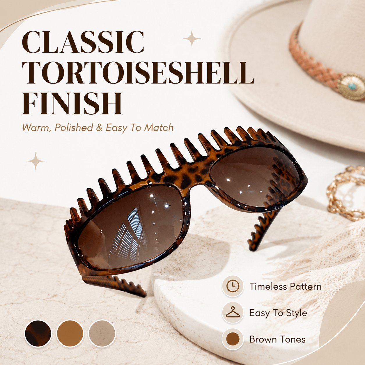 Yovot® 2-In-1 Tortoiseshell Headband Sunglasses