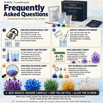HUBUQ® CrystalGenesis — Luxury Textured Crystal Growing Kit💎
