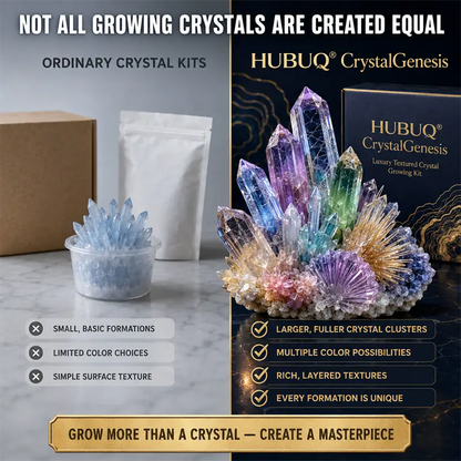 HUBUQ® CrystalGenesis — Luxury Textured Crystal Growing Kit💎
