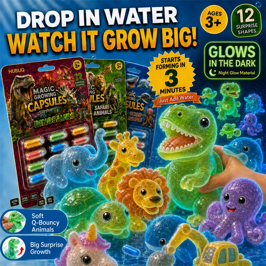 Save 50% by Ordering Today丨HUBUQ® Grow-in-Water Animal Capsule Toys 💧🦖
