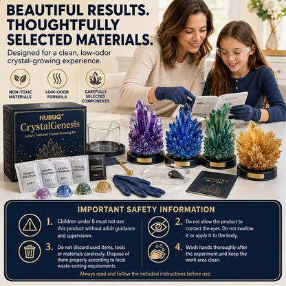 HUBUQ® CrystalGenesis — Luxury Textured Crystal Growing Kit💎
