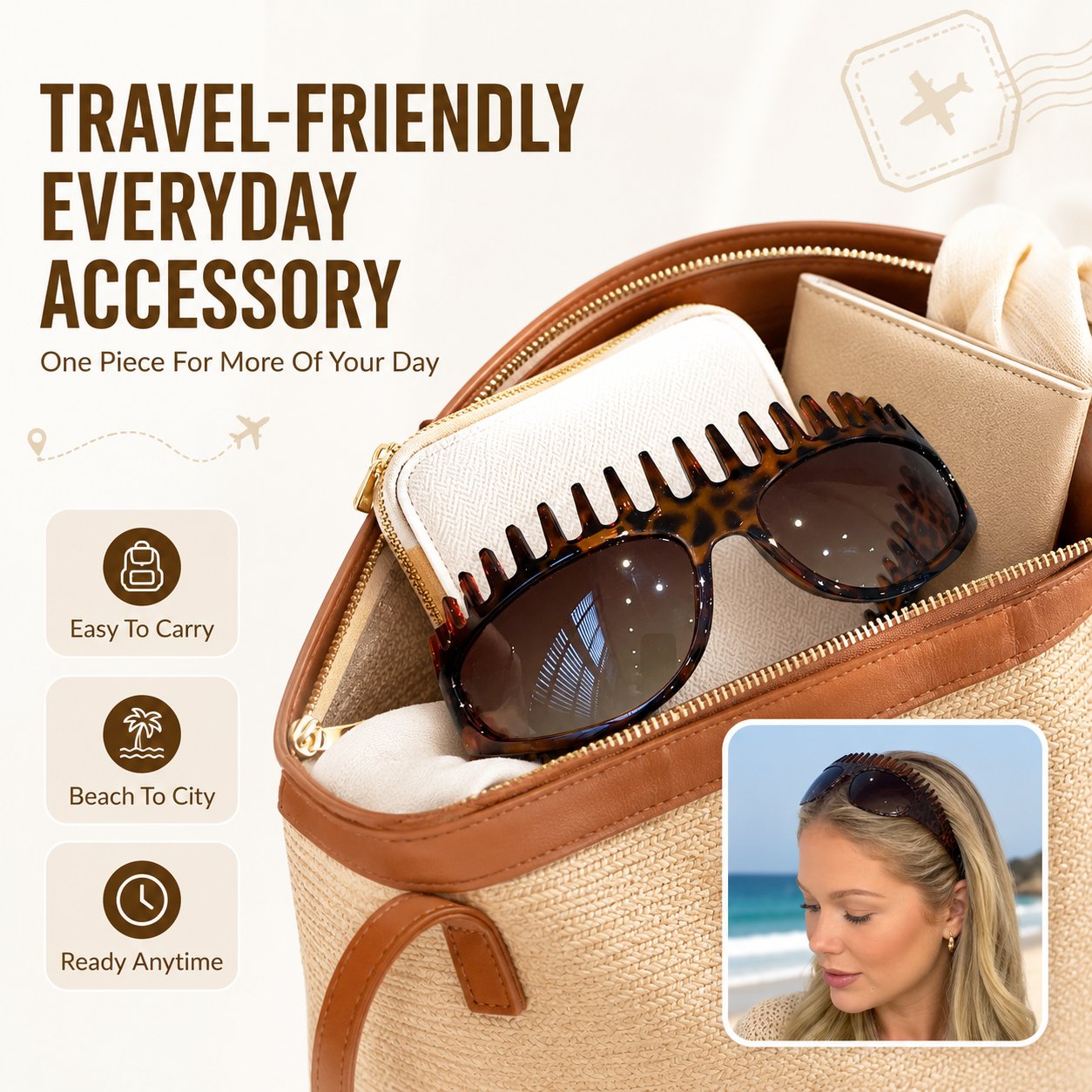 Yovot® 2-In-1 Tortoiseshell Headband Sunglasses