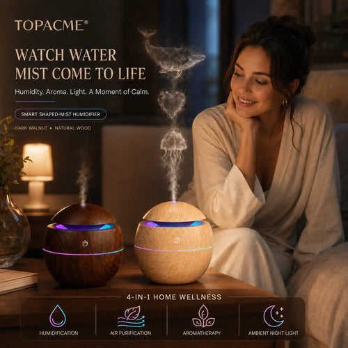 Topacme® 4‑in‑1 Dynamic Mist Aroma Humidifier
