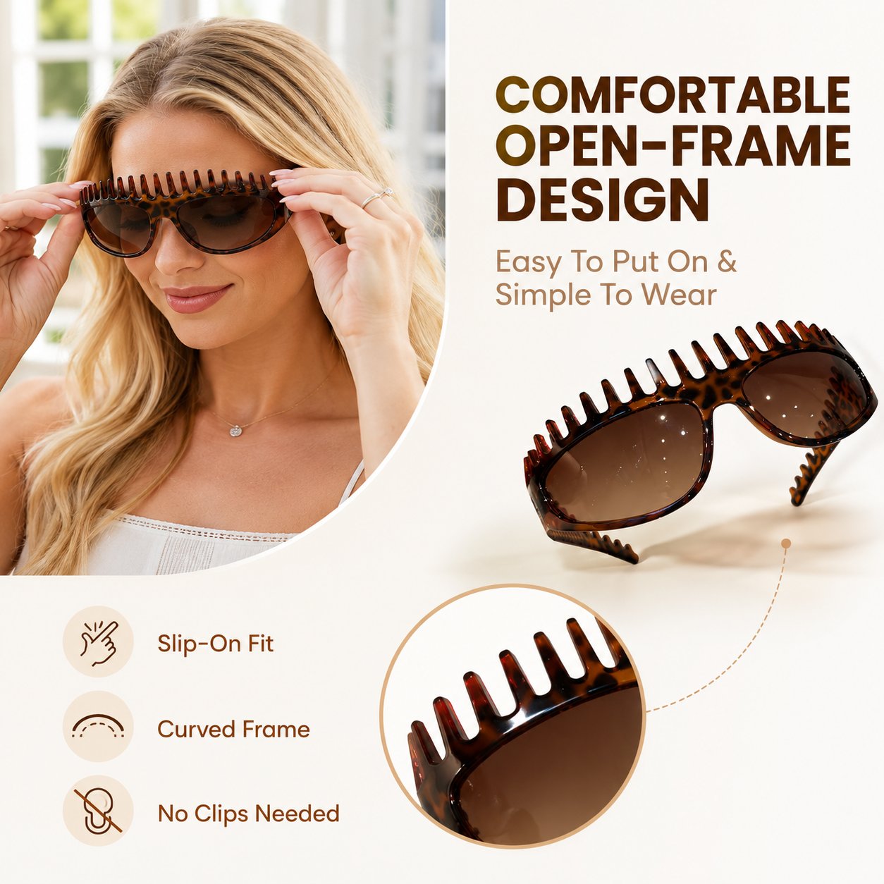 Yovot® 2-In-1 Tortoiseshell Headband Sunglasses