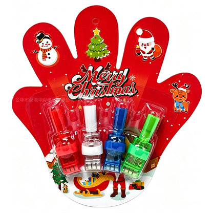 HUBUQ® Holiday LED Finger Projector Rings — Halloween & Christmas