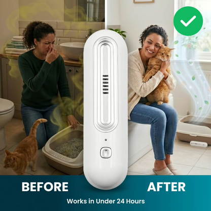 Original supplier before-and-after odor illustration