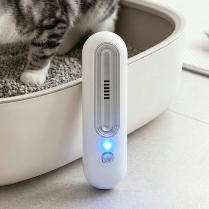 OzoFreshen placement beside a litter box