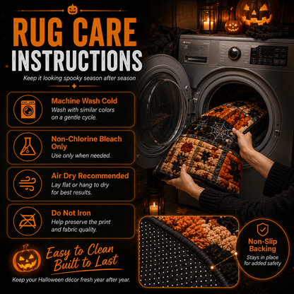 Reemoreemoo haunted vortex round Halloween rug image 5