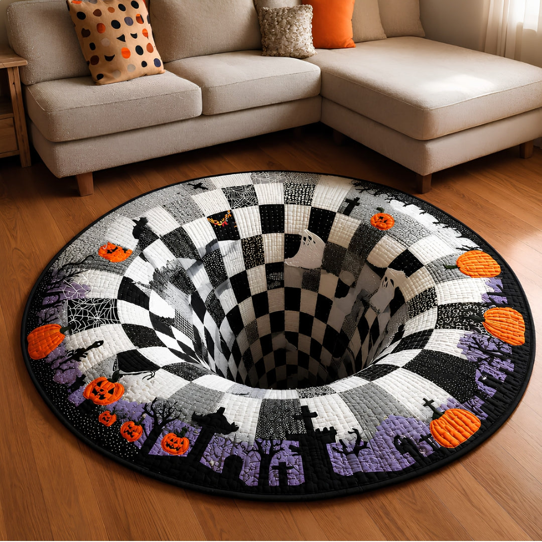 Reemoreemoo haunted vortex round Halloween rug image 12