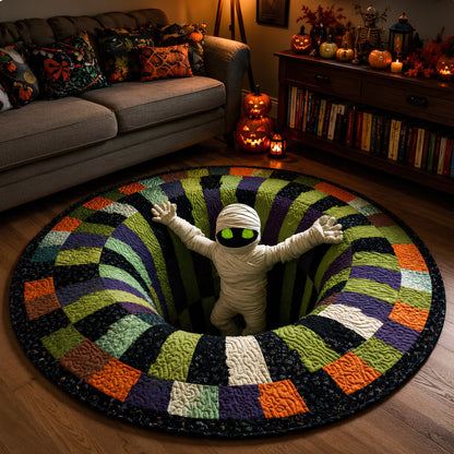 Reemoreemoo haunted vortex round Halloween rug image 10