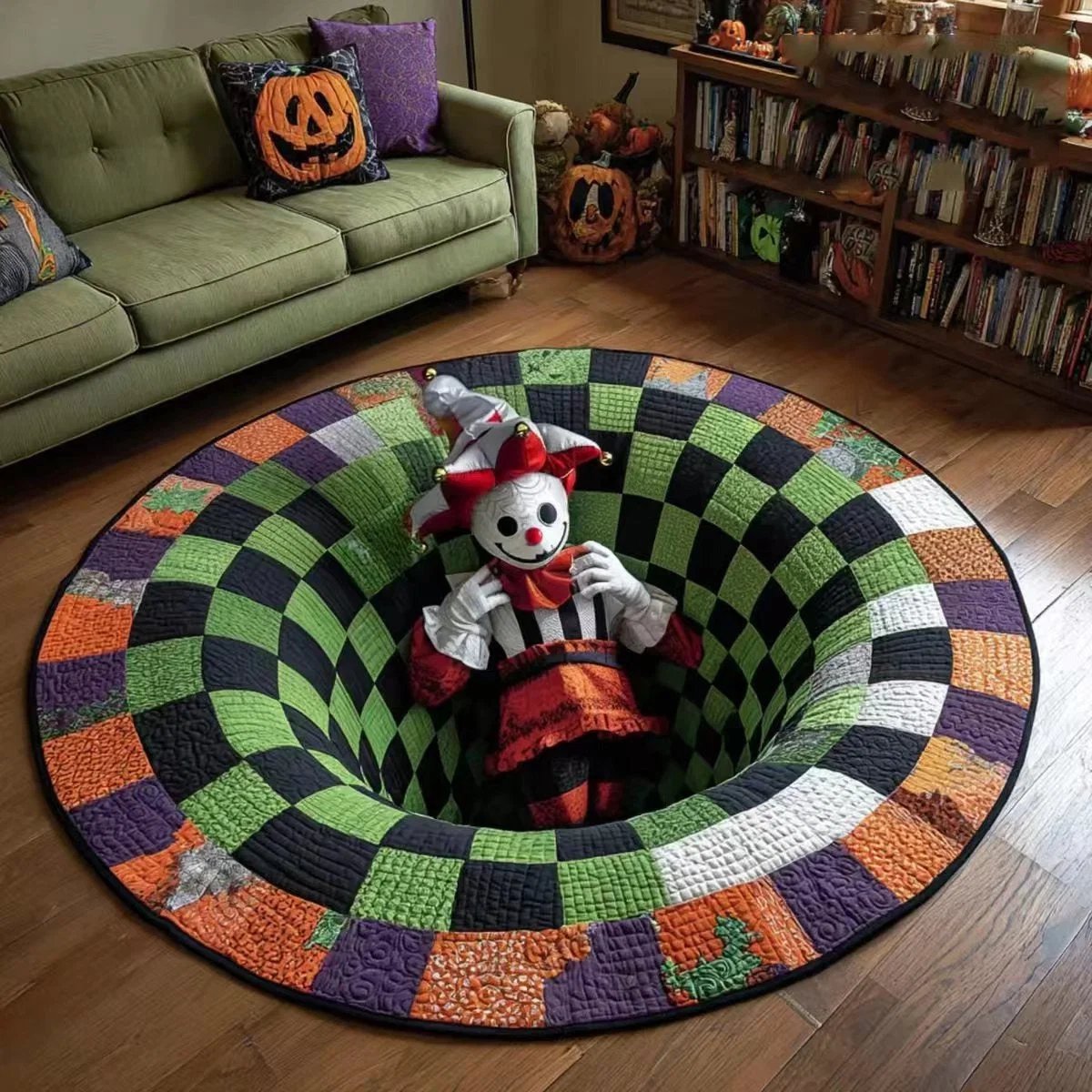 Cachetone haunted vortex round Halloween rug image 21