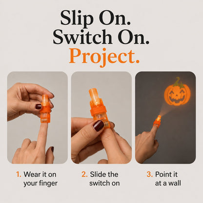 Three-step finger projector use guide