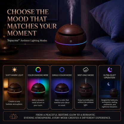 Topacme® 4‑in‑1 Dynamic Mist Aroma Humidifier
