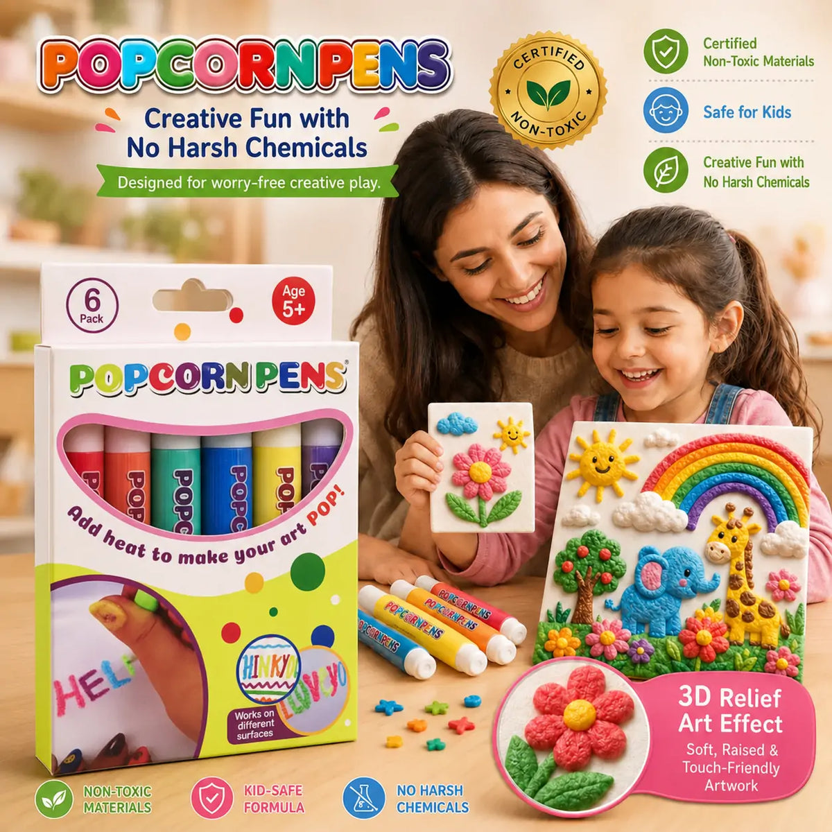 Save 50% by ordering today丨Topacme® 3D Relief Art Pen – Turn Flat Drawings Into Touchable 3D Art🪄