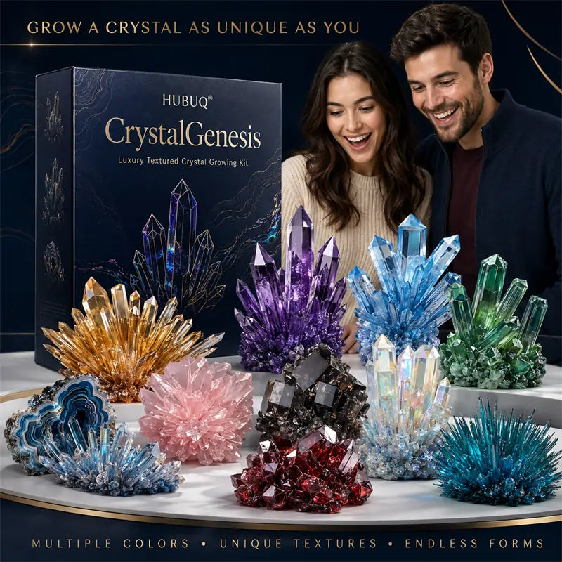 HUBUQ® CrystalGenesis — Luxury Textured Crystal Growing Kit💎