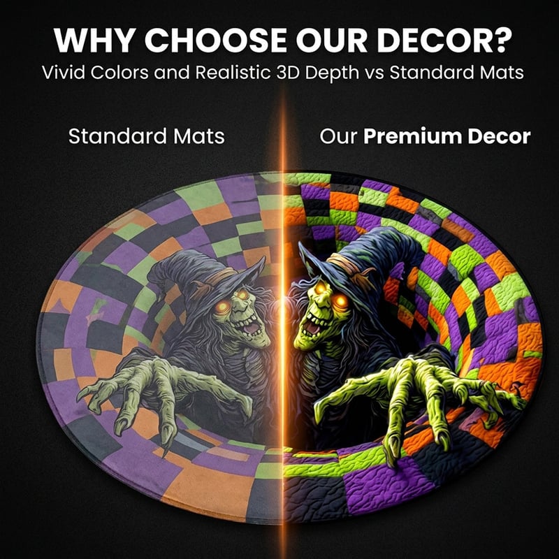 Eigoods haunted vortex round Halloween rug image 41