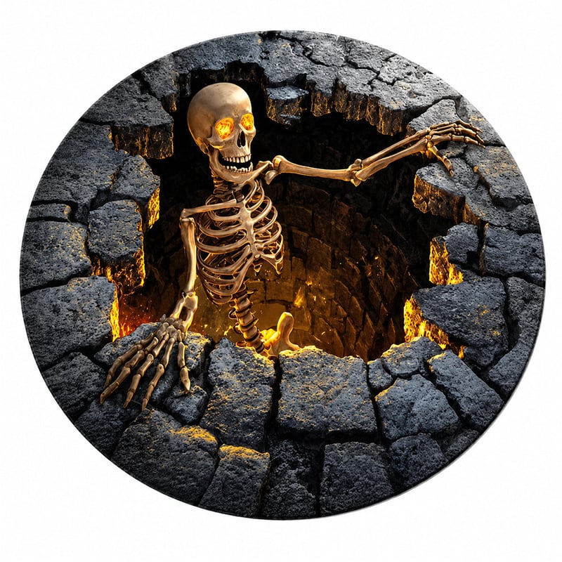 Eigoods haunted vortex round Halloween rug image 51
