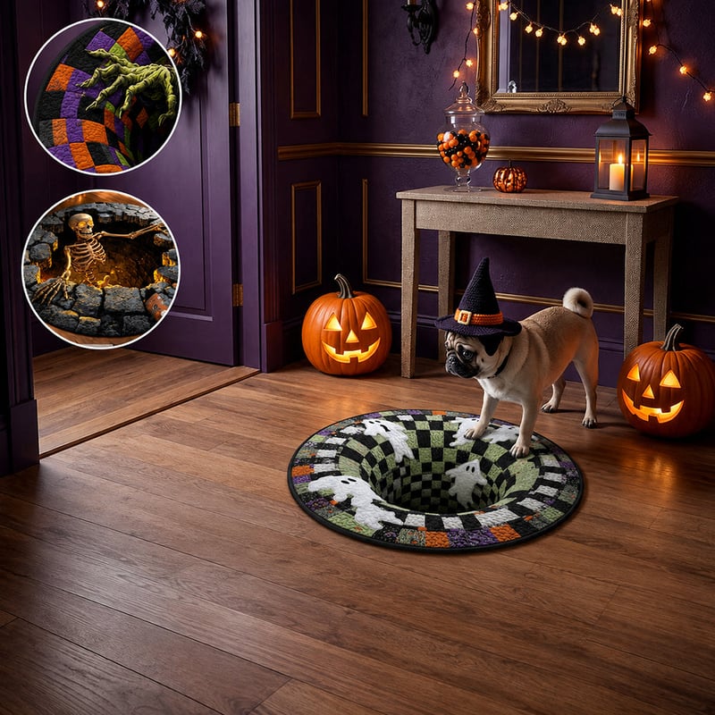 Eigoods haunted vortex round Halloween rug image 39