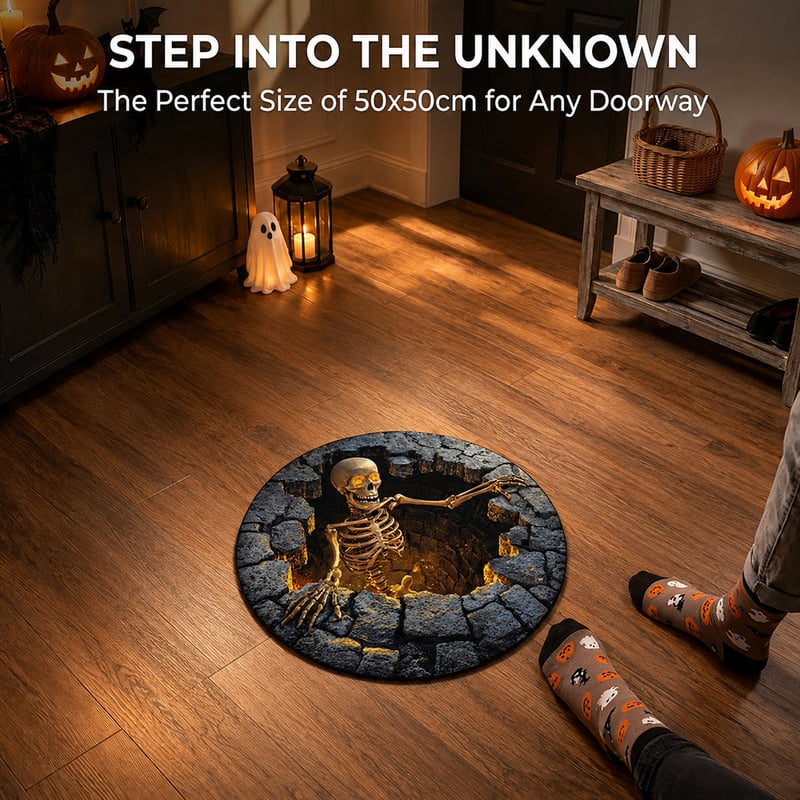 Eigoods haunted vortex round Halloween rug image 44