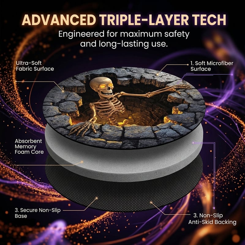 Eigoods haunted vortex round Halloween rug image 46